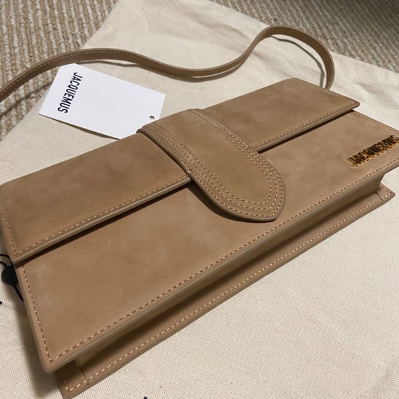 SOLD! New Jacquemus Le Bambino Long Bag Dark Beige - Picture 7 of 11